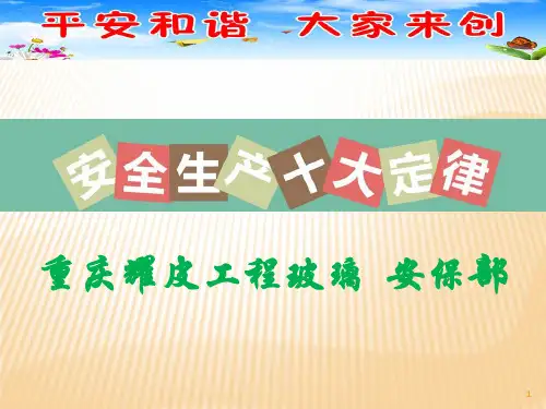 安全生产十大法则 ppt课件