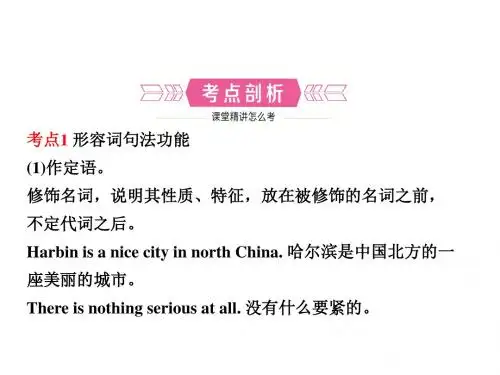 中考英语总复习课件：语法七(共19张PPT)