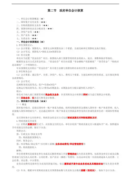 政府单位会计核算(1)