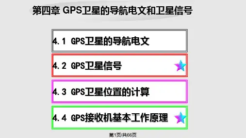 GPS卫星的导航电文解析PPT课件