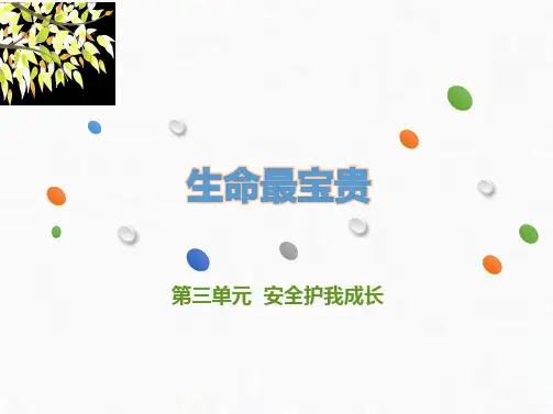 三年级上册品德道德与法治课件《生命最宝贵》人教部编版PPT