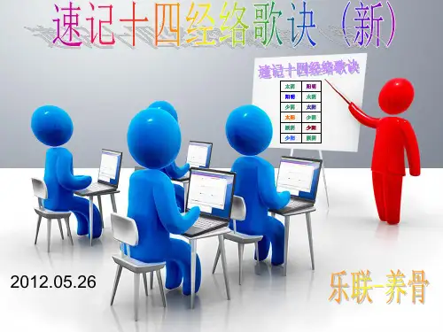 十四经络记忆歌诀(新)
