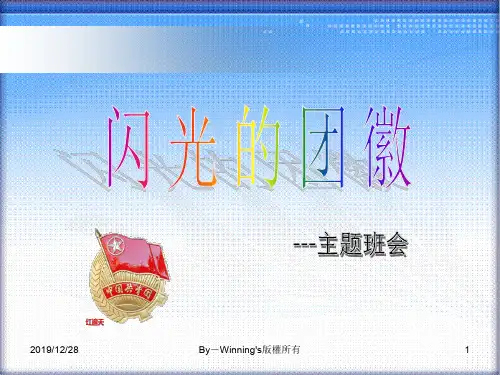 增强共青团员意识主题班会
