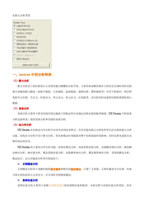 模态分析和频率响应分析的目的
