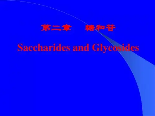 022糖与苷演示文稿