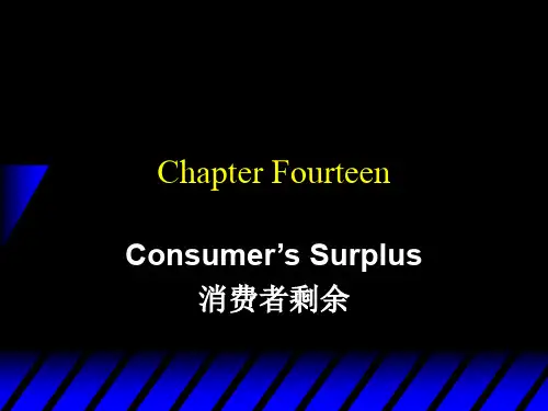 第14章 消费者剩余