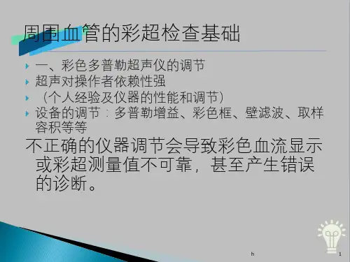 血管超声操作及测量手法