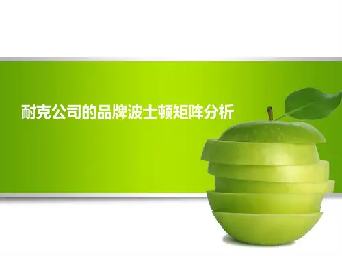 耐克公司的波士顿矩阵分析