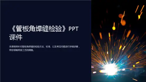 《管板角焊缝检验》课件
