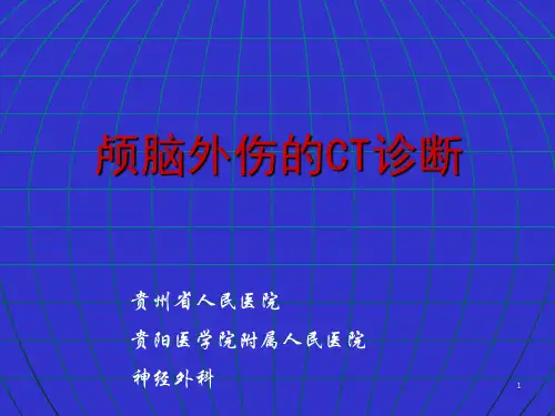 头部外伤的ct诊断PPT课件