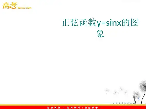 正弦函数图像画法ppt课件