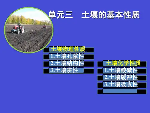 任务二土壤的基本性质