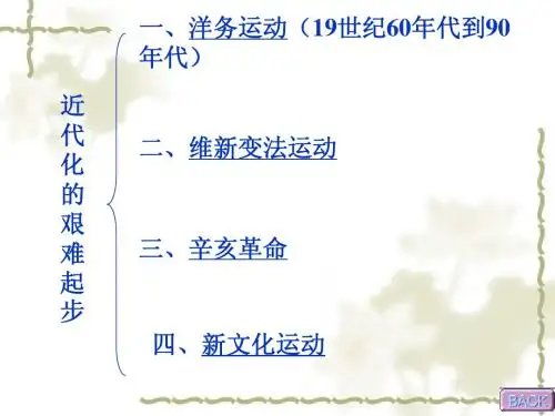 八年级历史上册第二单元复习