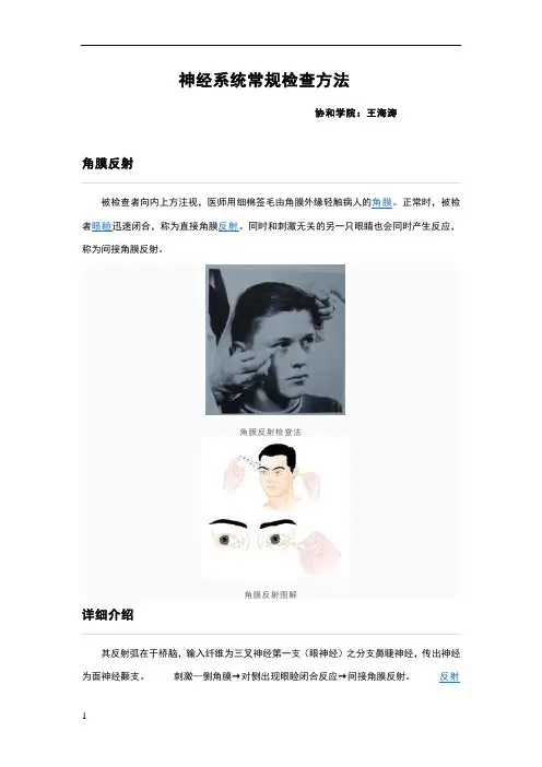 神经系统常规检查方法