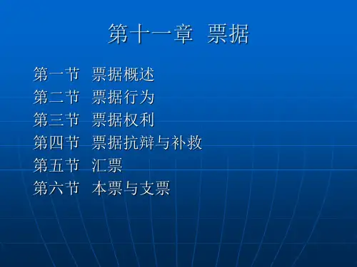 第十一部分票据-精品.ppt