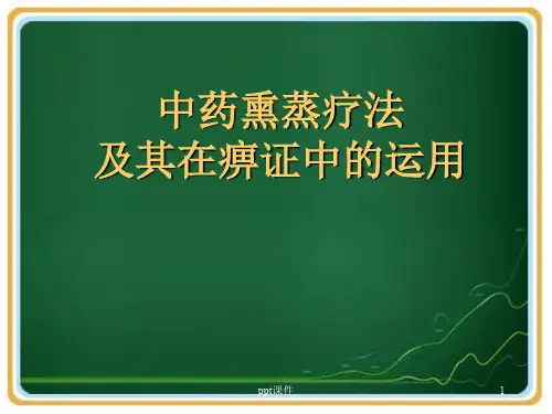 中药熏蒸疗法  ppt课件