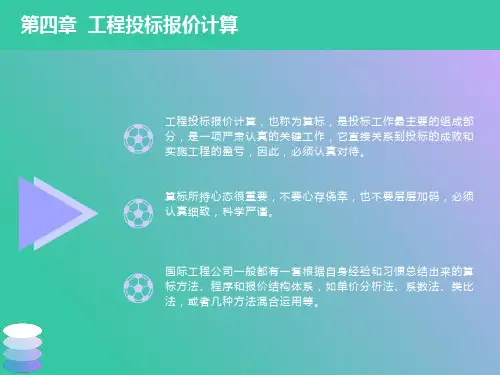 工程投标报价计算