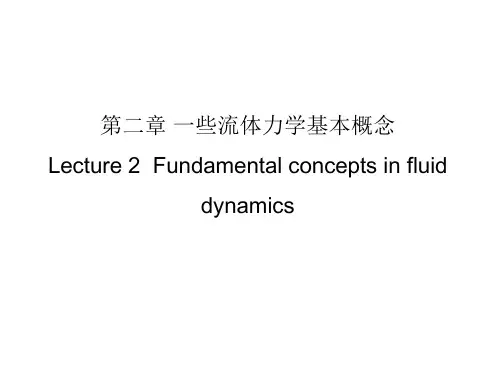 地球物理流体力学课件：第二章 一些流体力学基本概念