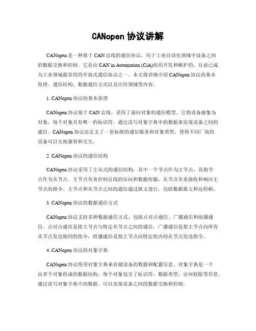 CANopen协议讲解