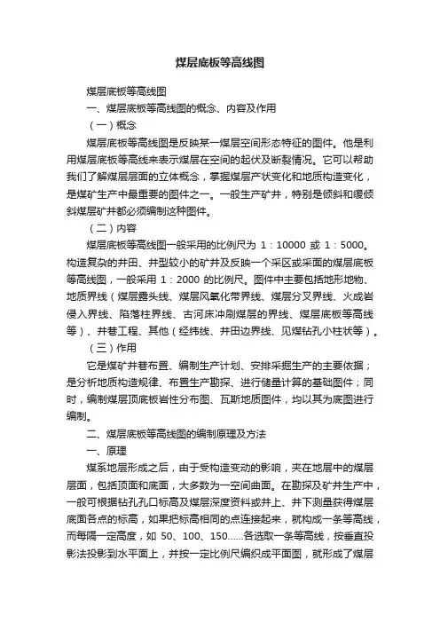 煤层底板等高线图