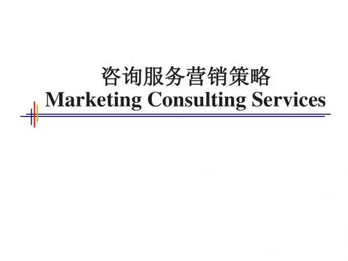 毕博-管理咨询工具方法—Marketing Consulting Services-Chinese