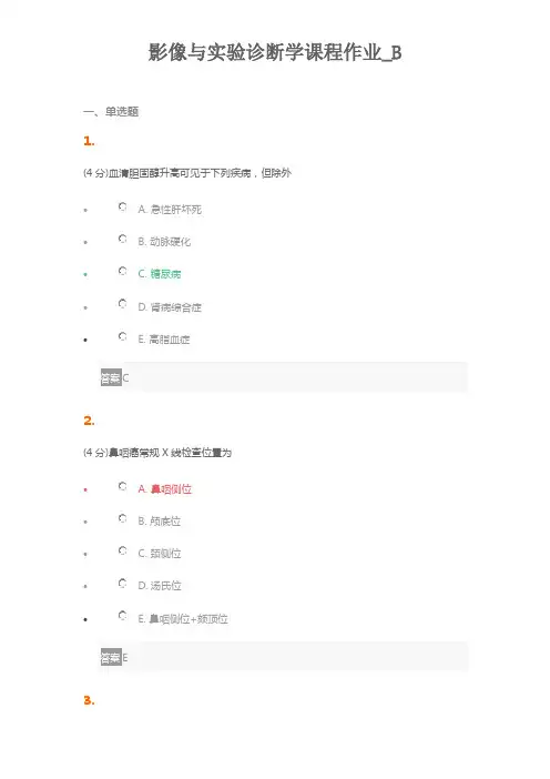 影像与实验诊断学课程作业