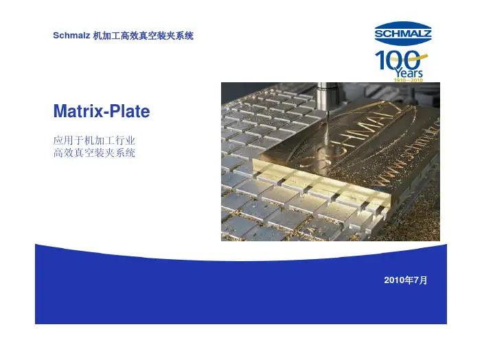 德国施迈茨属加工真空夹具系统