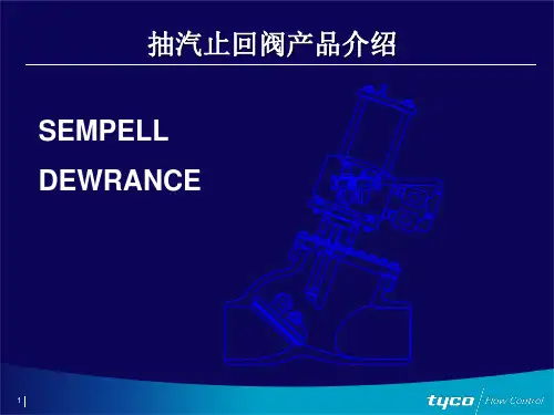 SEMPELL DEWRANCE抽汽止回阀产品介绍