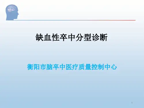 2019年脑卒中规范化培训课件.缺血性卒中分型诊断