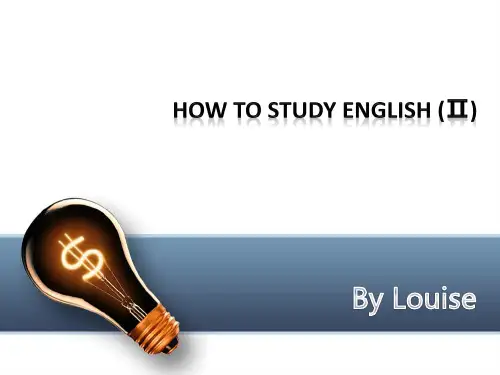 大学英语新起点教材第一册 Unit 1 Text B how to study English 2