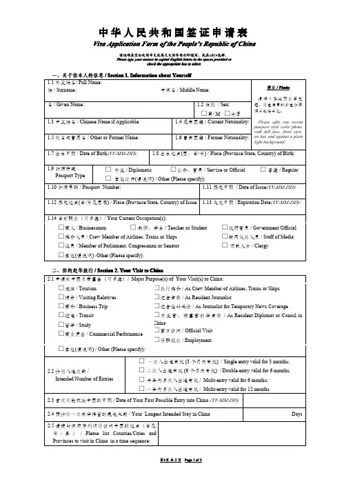 VisaApplicationForm