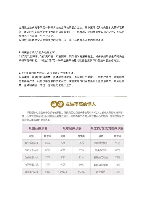 中医刺络放血疗法的作用机理