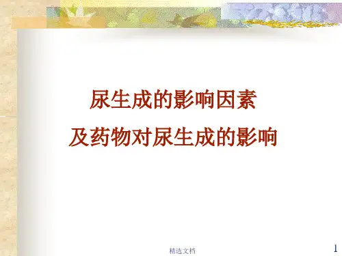 影响尿生成的因素实验[新版].ppt