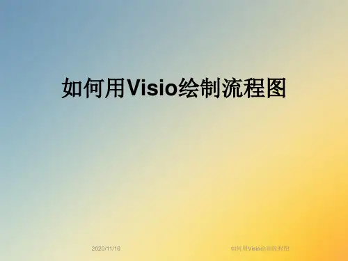 如何用Visio绘制流程图