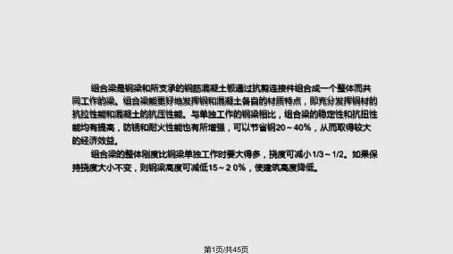 钢与溷凝土组合梁PPT课件