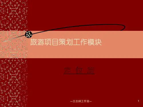 旅游地产项目定位篇王志刚经典-副本