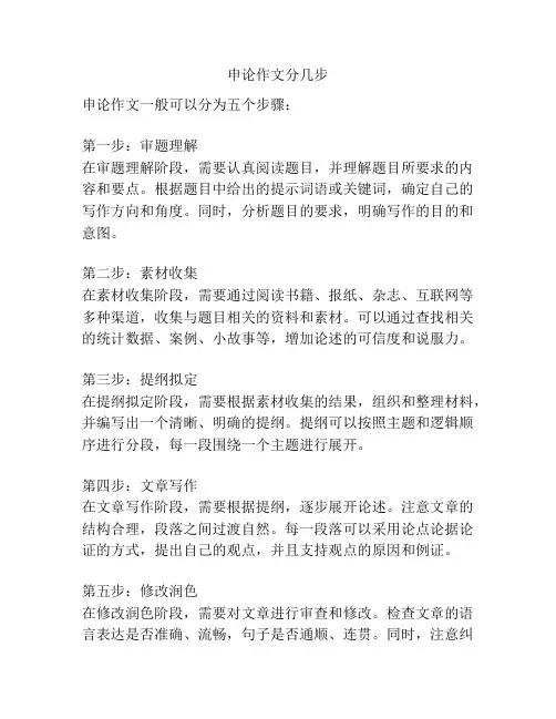 申论作文分几步