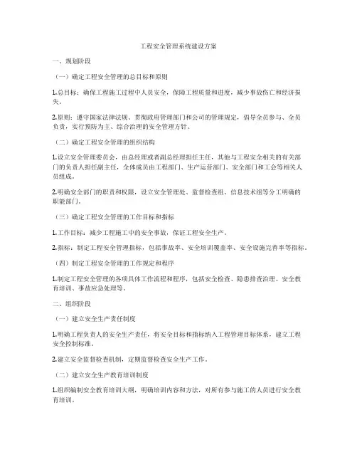 工程安全管理系统建设方案