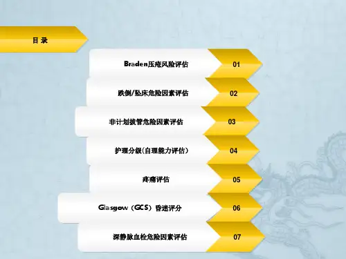 临床护理评估工具的应用