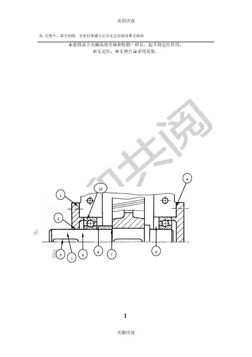 轴承改错大全