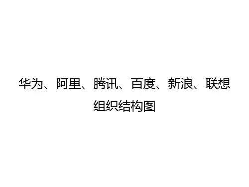 华为、阿里、腾讯、百度、新浪、联想组织结构