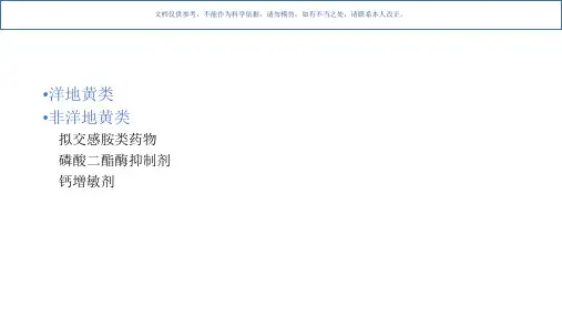 正性肌力药医学知识课件