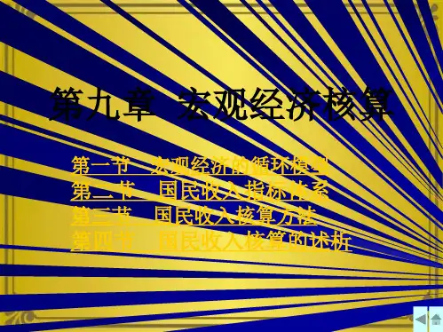 高鸿业西方经济学宏观经济核算教程(共24张PPT)