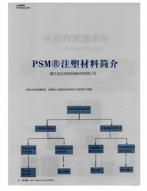PSM 注塑材料简介