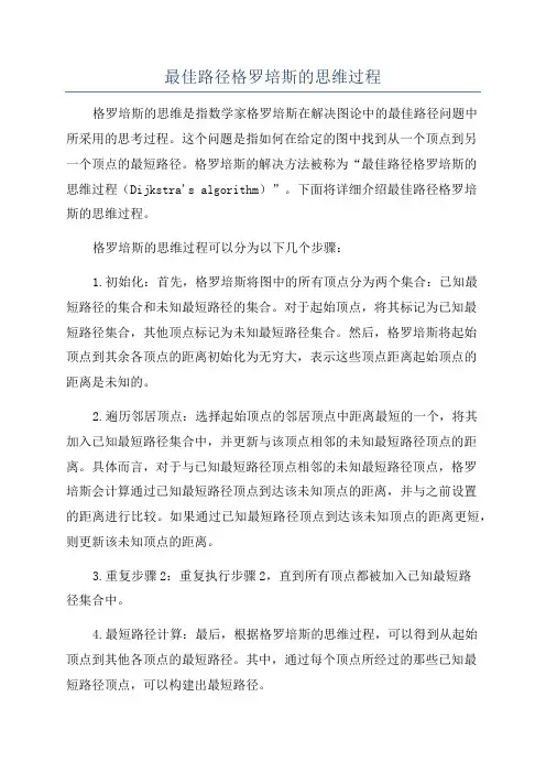 最佳路径格罗培斯的思维过程