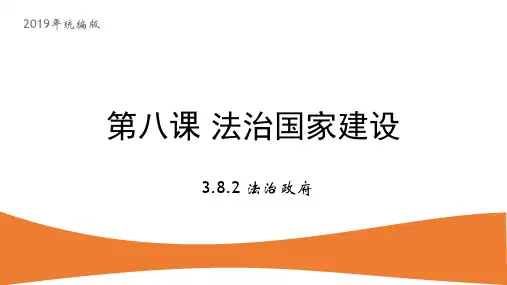 8.2法治政府课件-【新教材】高中政治统编版必修三(共21张PPT)
