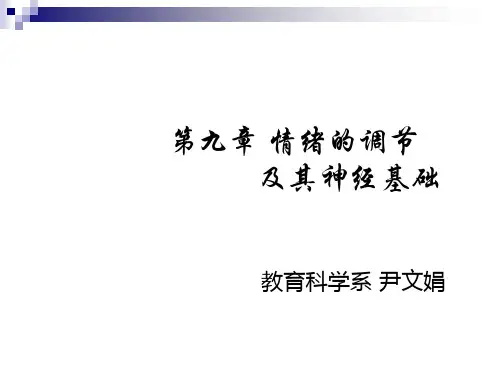 情绪的调节及其神经基础概述PPT(共 70张)
