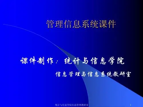 管理信息系统第一章