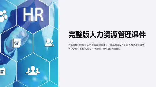 《完整版人力资源管理课件》
