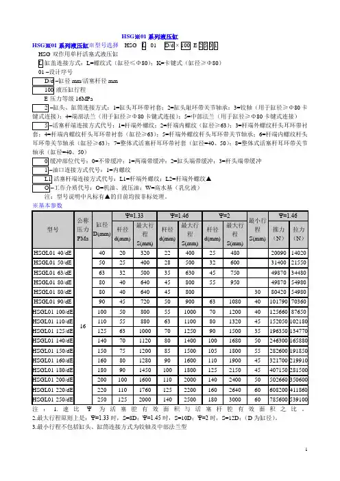 HSG系列液压缸
